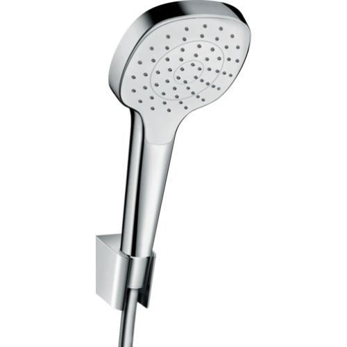 Набор душевой с держателем HANSGROHE Croma Select E белый хром арт. 26424400