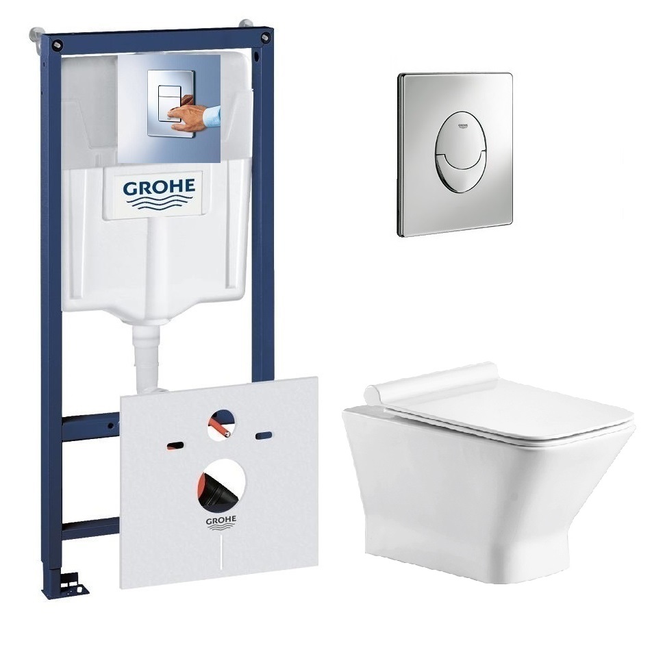 Купить Комплект: Инсталляция для унитаза Grohe Rapid SL 38721001 с ...