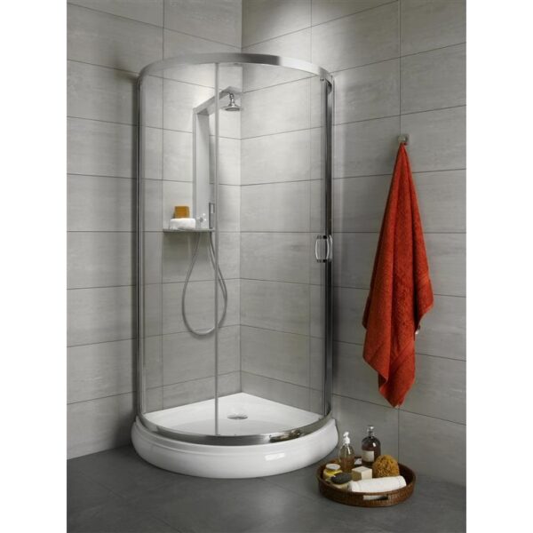 Душевая кабина Radaway Premium Plus B 900x900x1900 профиль хром, стекло коричневое 30473-01-06N