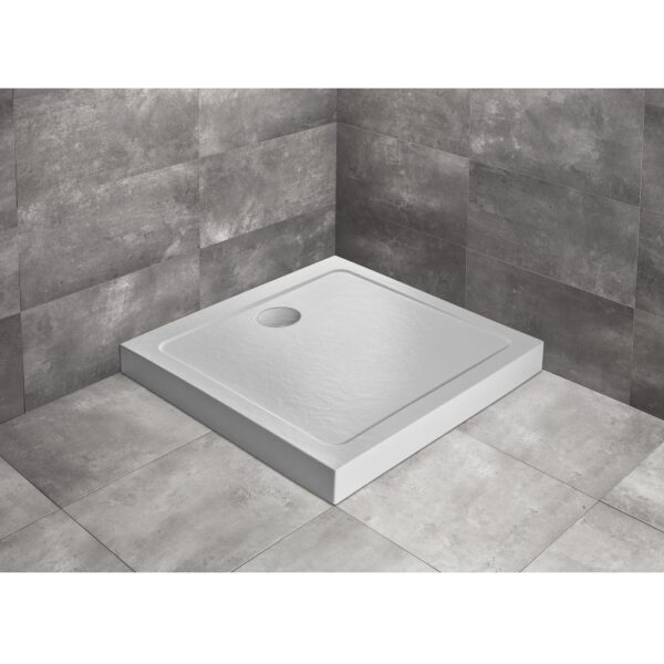 Душевой поддон Radaway Doros C Compact Stone 1000x1000x115, акрил, белый "под камень" SDRC1010-05-04S