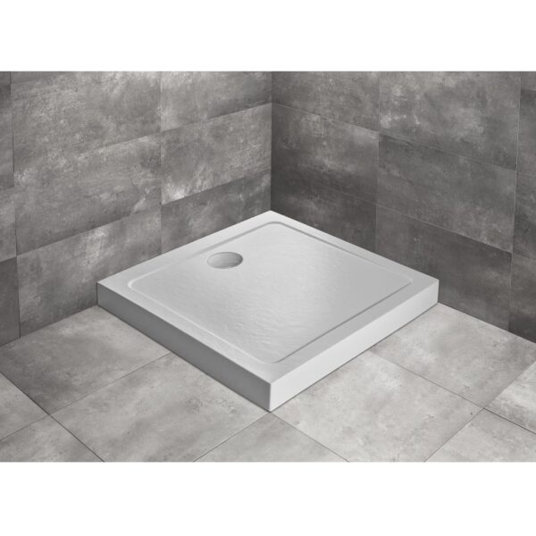 Душевой поддон Radaway Doros C Compact Stone 900x900x155, акрил, белый "под камень" SDRC9090-05-04S