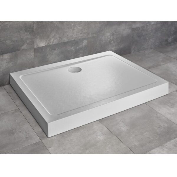 Душевой поддон Radaway Doros D Compact Stone 1000x800x115, акрил, белый "под камень" SDRD1080-05-04S