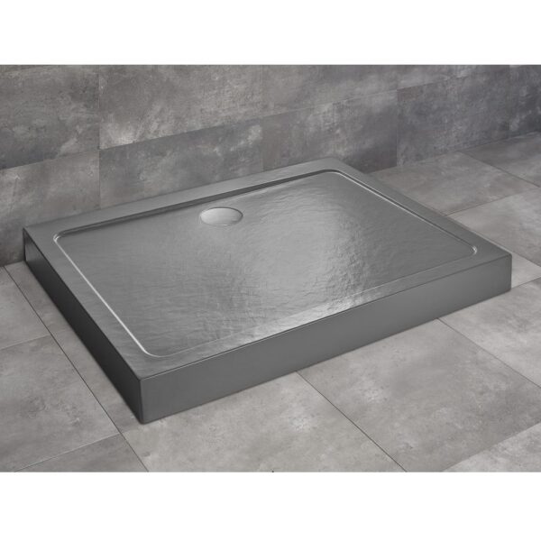 Душевой поддон Radaway Doros D Compact Stone 900x800x115, акрил, антрацит "под камень" SDRD9080-05-64S