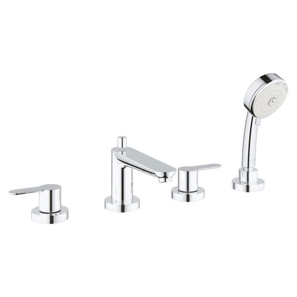 Смеситель однорычажный для ванны Grohe BauEdge на 4 отверстия 2512000A