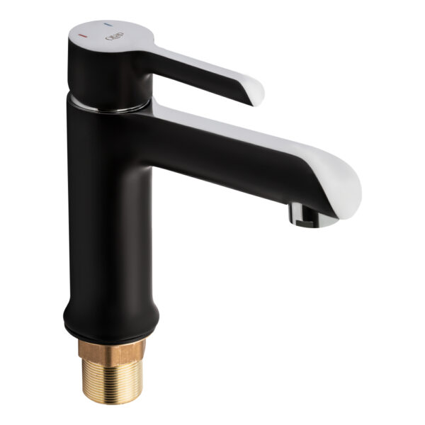 Смеситель для раковины Qtap Grand Chrome/Black (QTGRABCR001F)