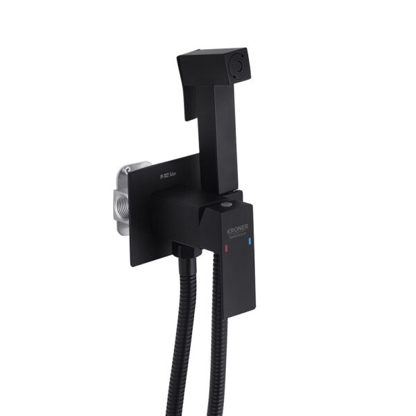 Набор для гигиенического душа Kroner KRP Edelstahl Kubus черный (SCH053)