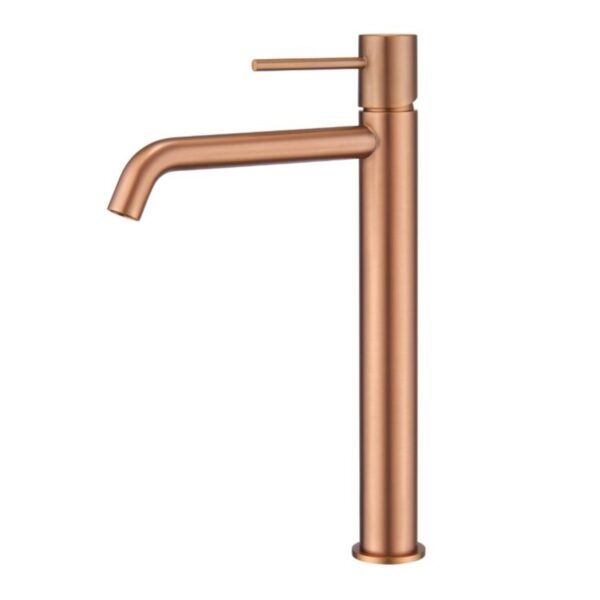 Смеситель для умывальника высокий, IMEX MONZA PVD BRUSHED ROSE GOLD матовое розовое золото BDM039-3ORC