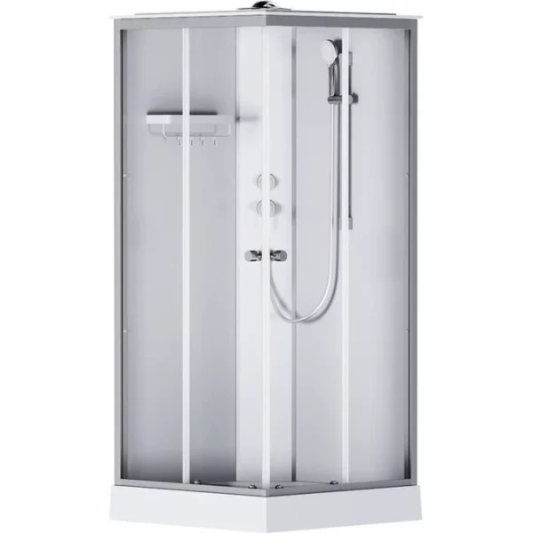 Кабина душевая 90x90, профиль мат.хром, стекло прозрачное W94C-403-090MT AM.PM X-Joy
