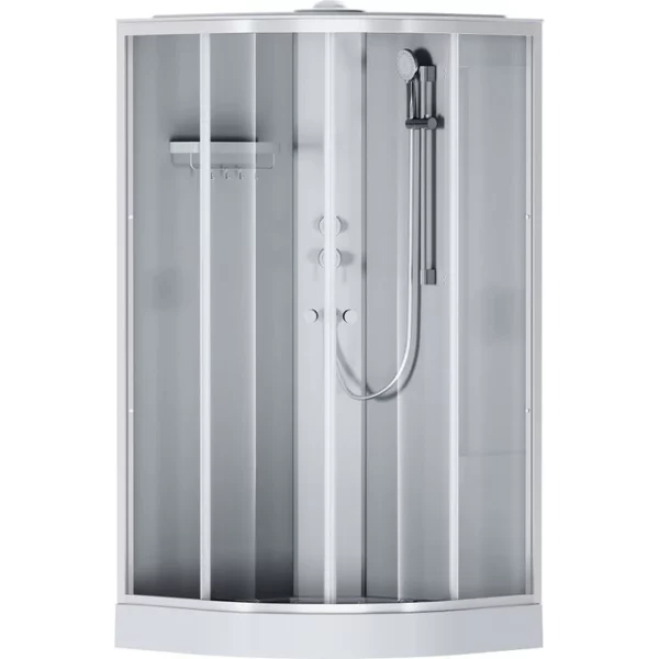 Кабина душевая 100x100, 1/4 круга, профиль мат.хром, стекло прозрачное W94C-401-100MT AM.PM X-Joy