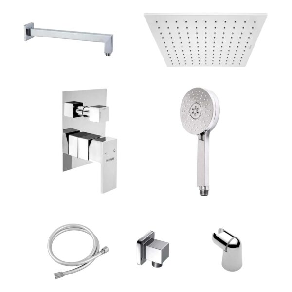 Душевой гарнитур AQVARODOS AVALON Showerset 2/250*250 (L3B038CP+SB007CP+J06+AQUA шланг(1.5)+011CP+001CP+GLR02 лейка)(АР000040014)