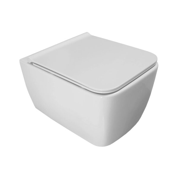 Унитаз подвесной безободковый Аква Родос, коллекция  Hera, сиденье Slim Soft-Close(АР000040690)