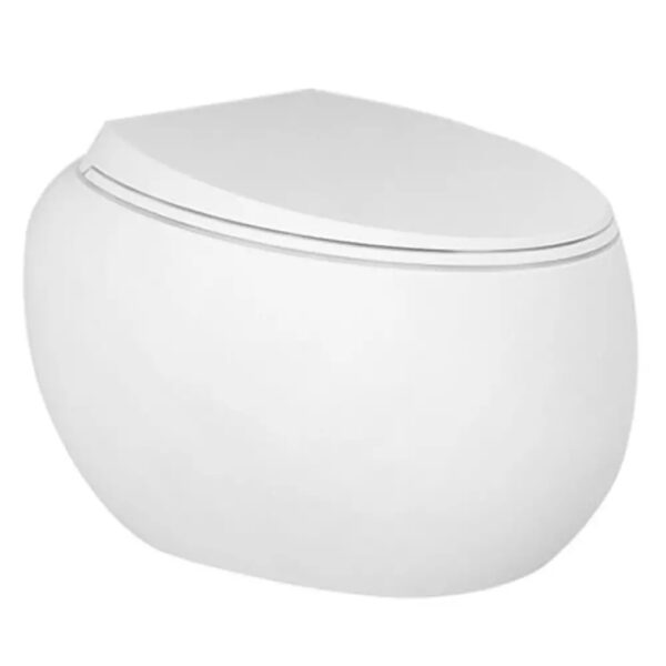 Унитаз подвесной RAK Ceramics Cloud CLOWC1446AWHA безободковый с крышкой CLOSC3901WH Soft Close