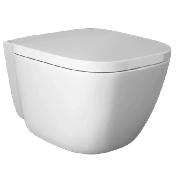 Унитаз подвесной RAK Ceramics One EL13AWHA + ONSC0004 без ободка с крышкой Soft Close