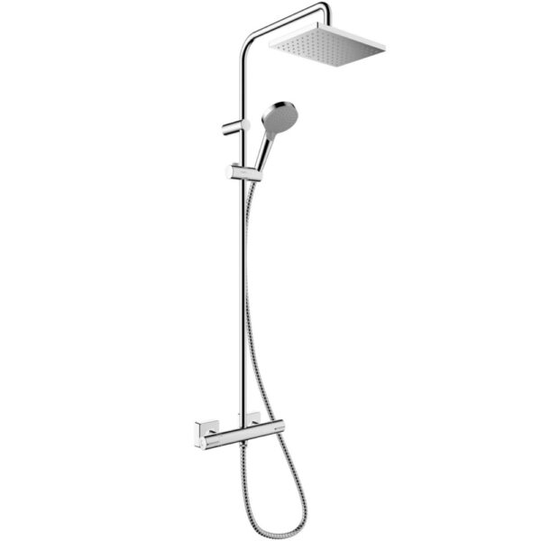 Душевая система hansgrohe Vernis Shape Showerpipe 230 1jet EcoSmart+ с термостатом хром (26319000)