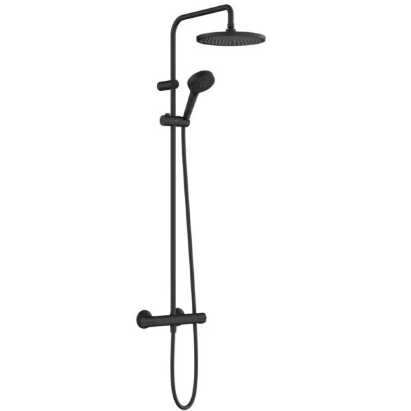 Душевая система hansgrohe Vernis Blend Showerpipe 240 1jet с термостатом черный матовый (26426670)