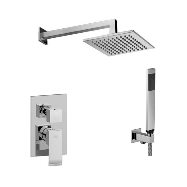 Душевая система Paffoni Shower скрытого монтажа, верхний душ 300x300 мм, цвет хром (KITEL018CR300)