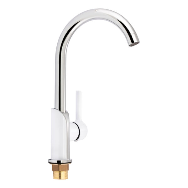 Смеситель для кухни Qtap Grand Chrome/White (QTGRAWCR007F)