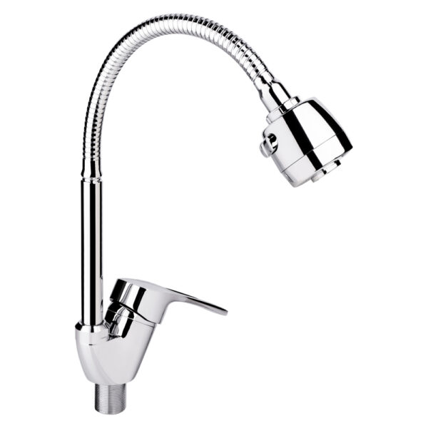 Смеситель для кухни Lidz Agata 008F4 с гибким изливом (k40) Chrome LDAGA008F4CRM35126