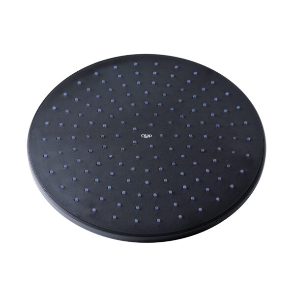 Лейка для верхнего душа Qtap Hlavova 230 мм округлая Black Matt (QTHLAVA228O1ZBB)