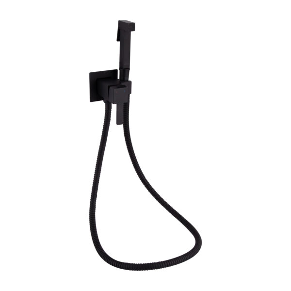 Набор для гигиенического душа Qtap Inspai-Varius прямоугольный Black Matt (QT259710842859NB)