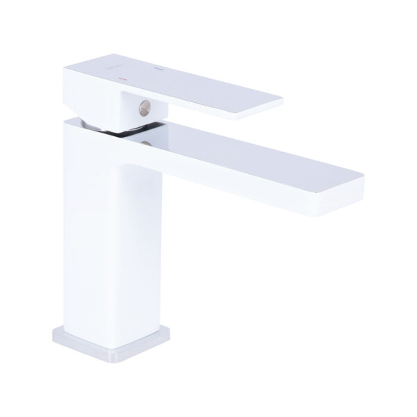 Смеситель для раковины Qtap Gemini Chrome/White QTGEM270CRW45675