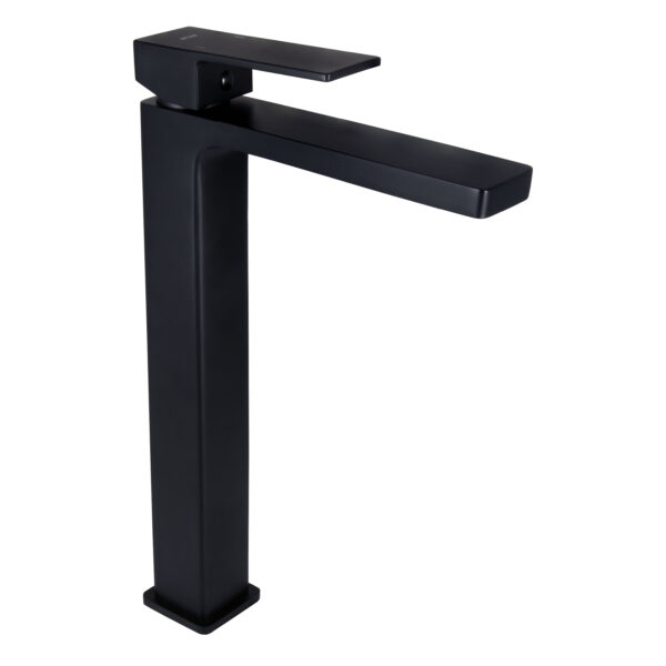 Смеситель для раковины Qtap Gemini высокий Black Matt QTGEM269BLM45678
