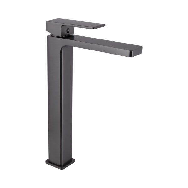 Смеситель для раковины Qtap Gemini высокий Gunmetal Black PVD QTGEM269GMB45680