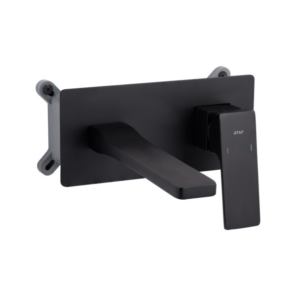 Смеситель для раковины Qtap Gemini скрытого монтажа Black Matt QTGEM273BLM45694