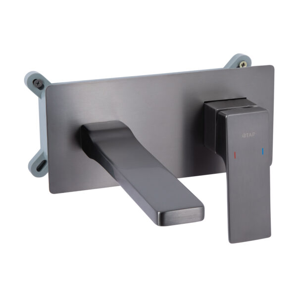 Смеситель для раковины Qtap Gemini скрытого монтажа Gunmetal Black PVD QTGEM273GMB45695