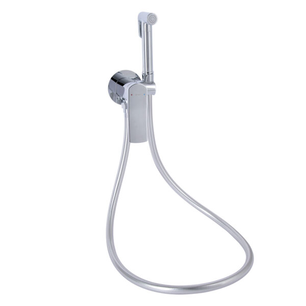 Набор для гигиенического душа Qtap Slavonice округлый Chrome QTSLA262CRM45915