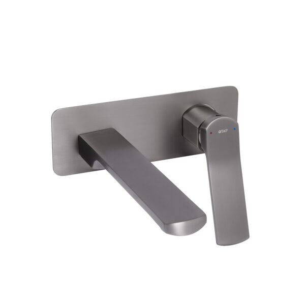 Смеситель для раковины Qtap Slavonice скрытого монтажа Gunmetal Black PVD QTSLA273GMB45920