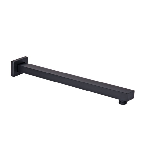 Кронштейн для верхнего душа Qtap Trubice 400 мм прямоугольный Black Matt QTTRU120BLM45929