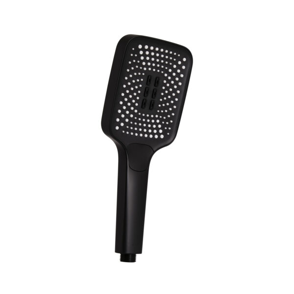 Лейка для ручного душа Qtap Rucni 140x110 мм прямоугольная  Black Matt QTRUC125BLM45955