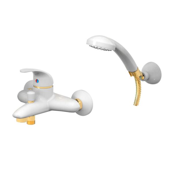 Смеситель для ванны Paffoni Nettuno Due с гибким душевым гарнитуром