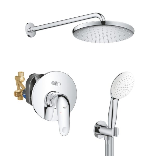 Скрытая душевая система Grohe Euroeco с верхним душем Tempesta 250 (UA2939200L)