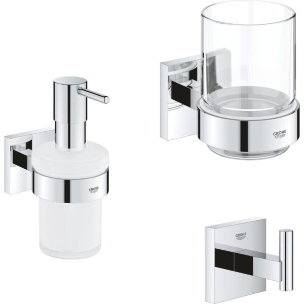 Комплект аксессуаров для раковины Grohe Start Cube – стиль и функциональность в каждой детали (BF40961SC)