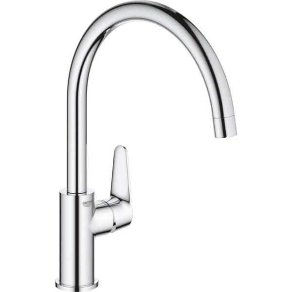 Однорычажный смеситель для мойки с поворотным изливом Grohe Start Curve (31554001)