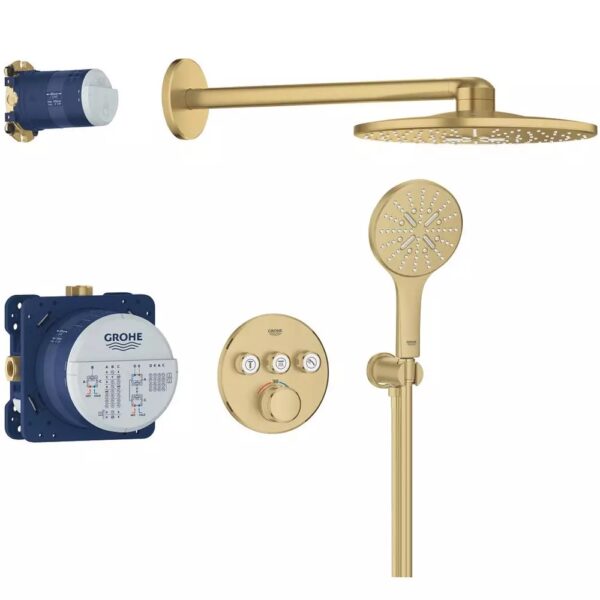 Душевая система скрытого монтажа GROHE Grohtherm SmartControl с верхним душем 310 мм (34863GN0)