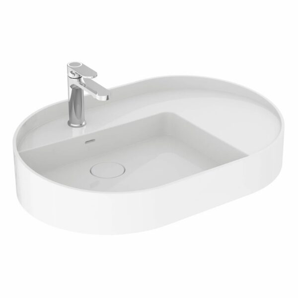 Раковина Devit Laguna 1010110 шириной 70 см для установки на столешницу (1010110)