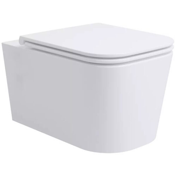 Подвесной унитаз Devit Fly, безободковый, с крышкой Soft-close, белый глянец (3050120)