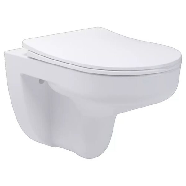 Подвесной унитаз Devit Simple, безободковый, Soft-close, Vortex Flush (3810825)