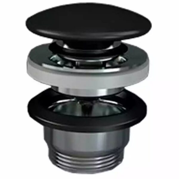 Донный клапан для раковины RAK Ceramics Feeling Click-Clack в чёрном матовом исполнении (DUO000504A)