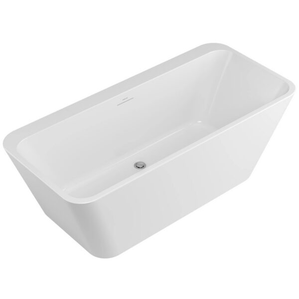 Акриловая отдельностоящая ванна Radaway Gloria 160×73 с ножками и сифоном, современный комфорт и элегантный дизайн (WA1-54-160x073)