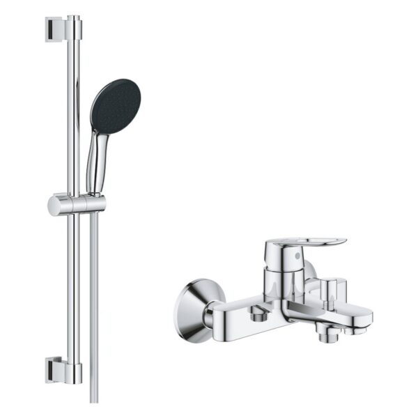 Набор смесителей 2 в 1 для ванной комнаты Grohe QuickFix Vitalio Comfort Cube со смесителем для раковины Dice (UA203101TM)