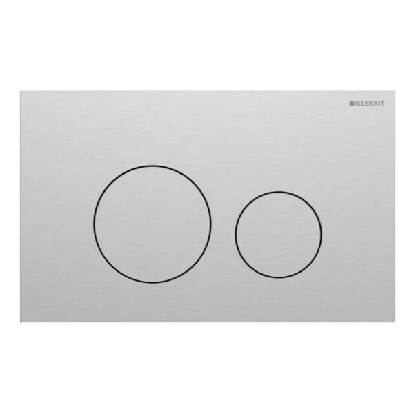 Клавиша смыва Geberit Sigma40 Round, нержавеющая сталь, матовая стальная (115.628.FW.1)