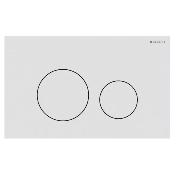 Клавиша смыва Geberit Sigma40 Round, матовая белая , стильный дизайн и лёгкий уход(115.628.JT.1)