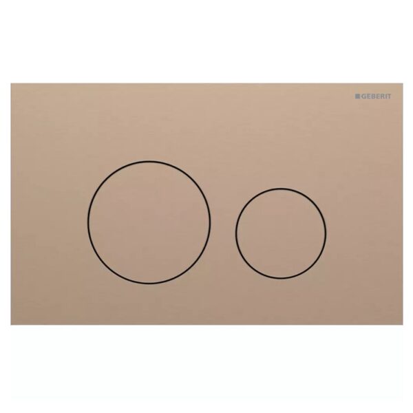Клавиша смыва Geberit Sigma40 Round, нержавеющая сталь, матовое красное золото (115.628.QB.1)