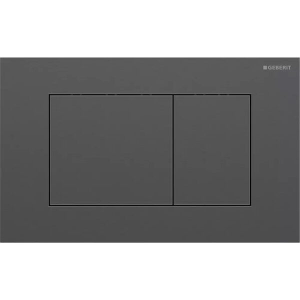 Клавиша смыва Geberit Sigma40 Square 115.629.QD.1, нержавеющая сталь, матовый чёрный хром