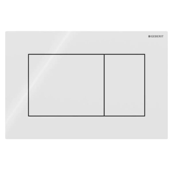 Клавиша смыва Geberit Sigma01 Square, белая глянцевая (115.660.11.1)