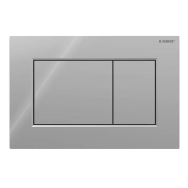 Клавиша смыва Geberit Sigma01 Square, двойной смыв, пластик, хром глянцевый (115.660.21.1)